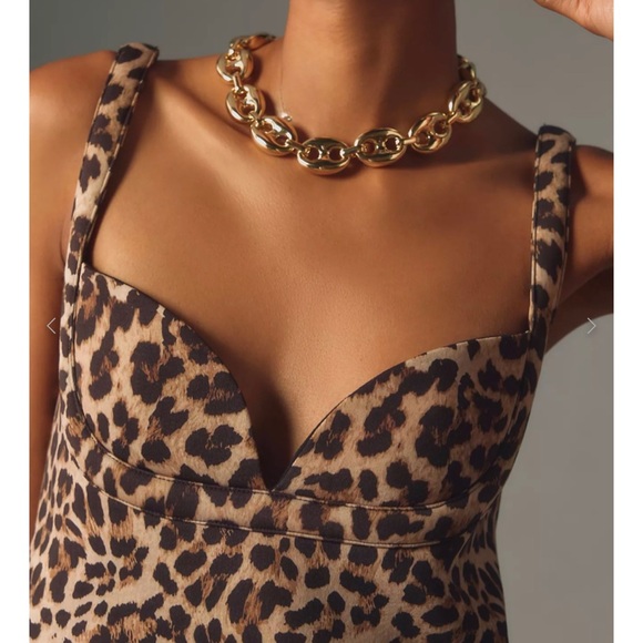 Anthropologie Dhruv kapoor Leopard mini dress - Picture 4 of 5